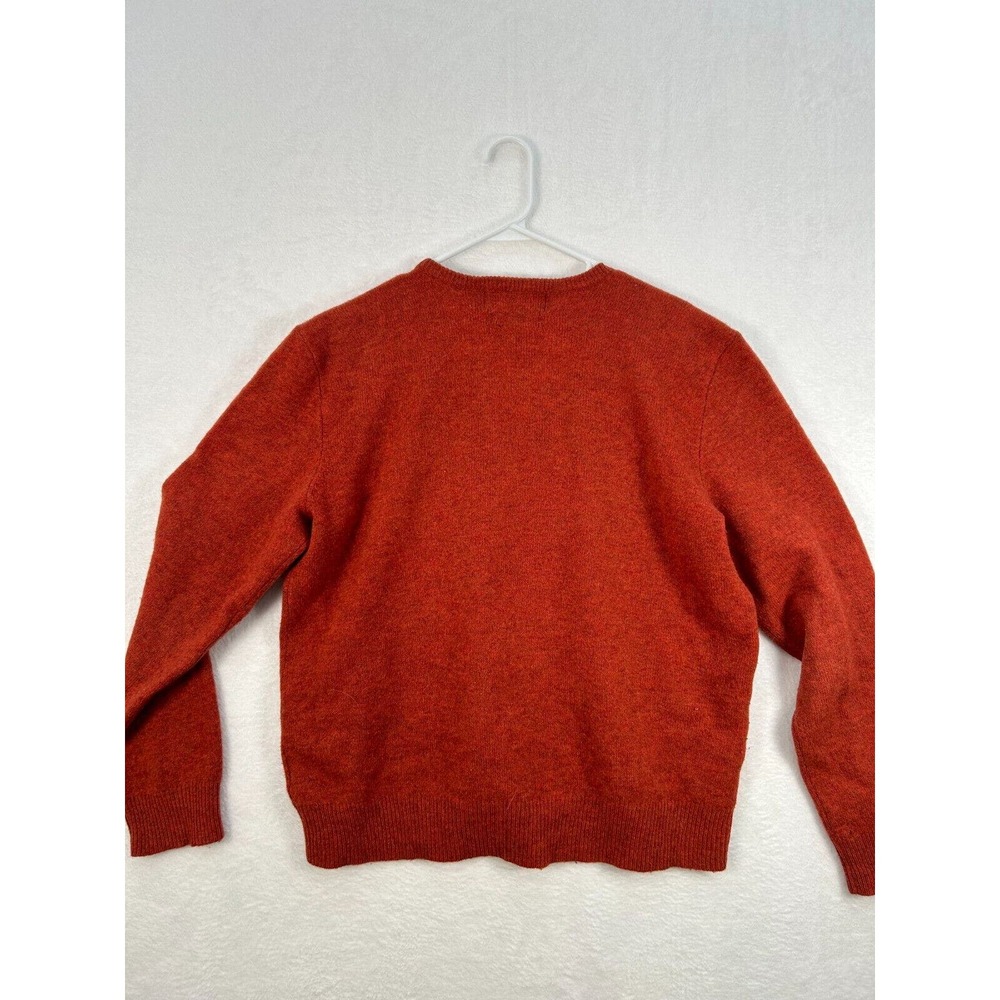 Polo Ralph Lauren Womans Orange Lambs Wool Size L Sweater - Picture 3 of 5